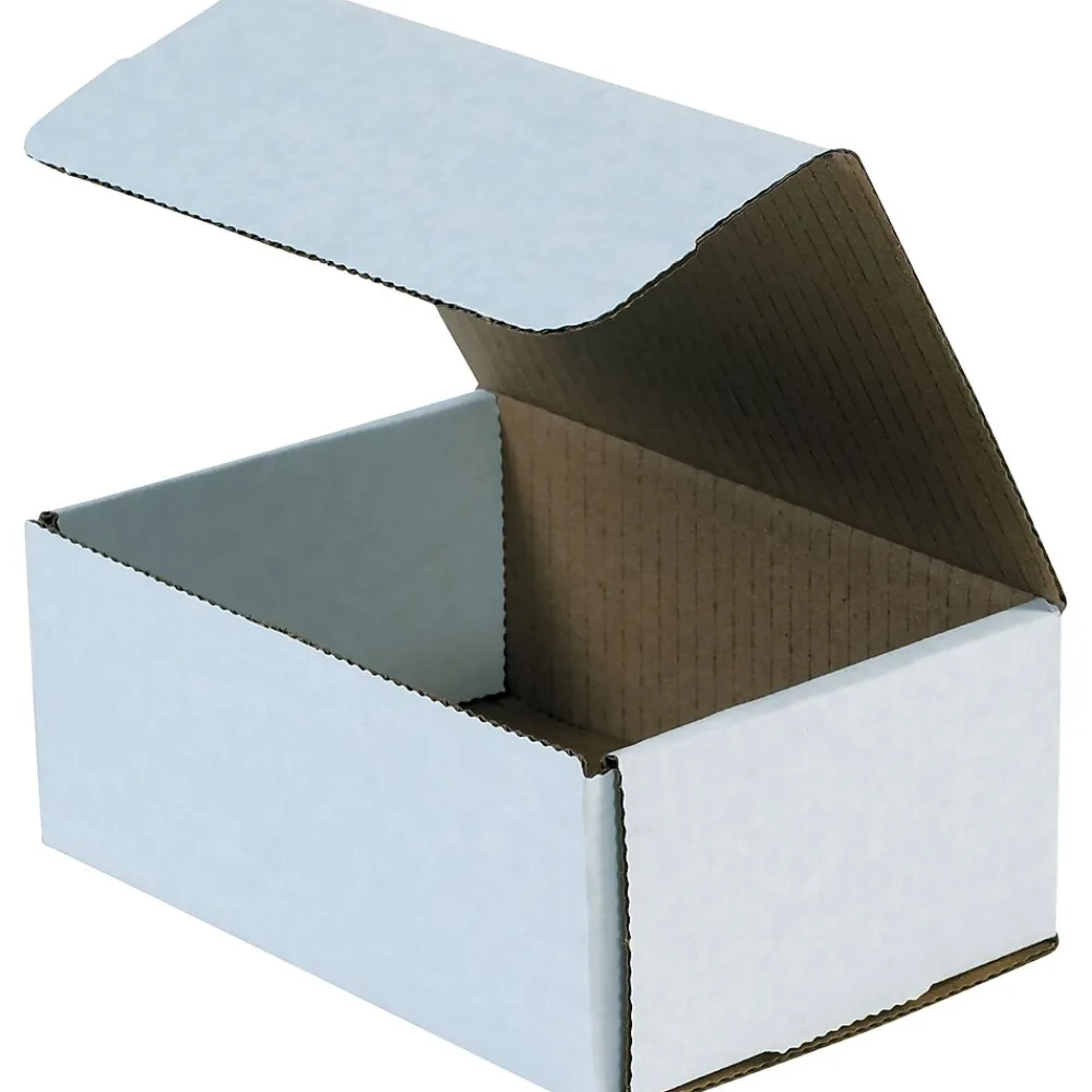 Clearance Unbranded Corrugated Mailers, 9" x 6" x 4", White, 50/Bundle (MLR964)