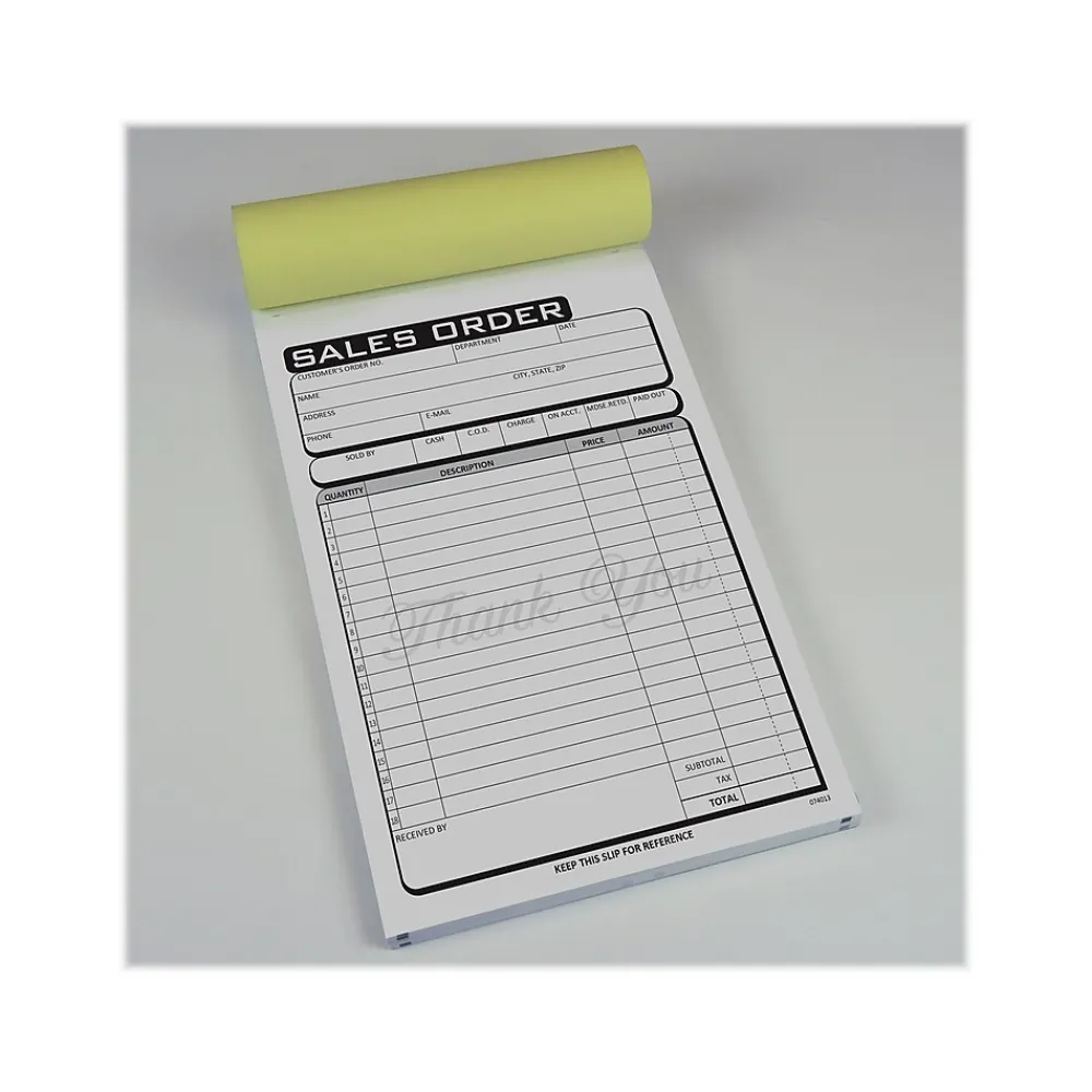 Business Forms*Cosco Business 2-Part Carbonless Sales Orders, 5.5" x 8.5", 50 Sets/Book (074013)