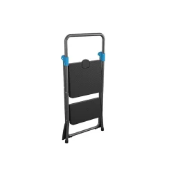 Cosco Commercial 2-Step Folding Stool, 300 lb Capacity, Gray (CSC11829GGB)