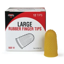 Discount Cosco Large Finger Pad, Orange, Dozen (098130)