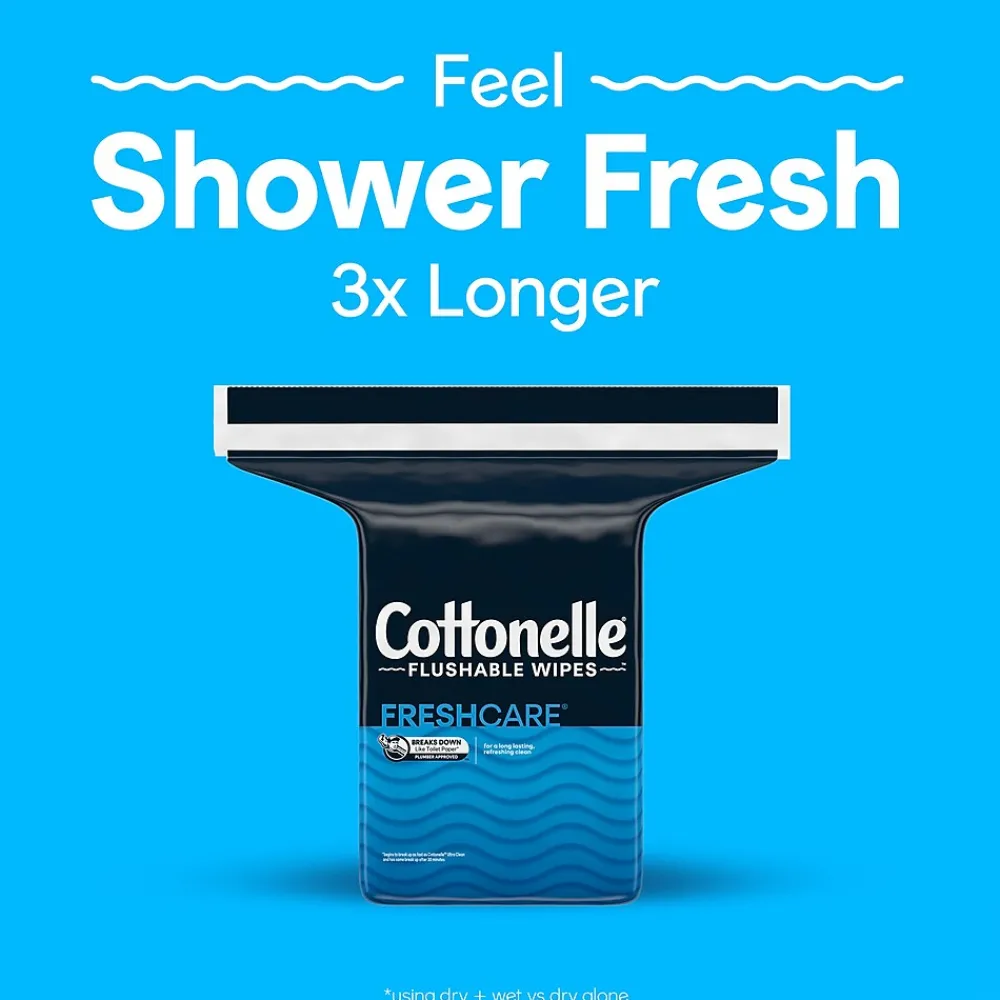 Flushable Wet Wipes, 252 Wipes/Refill (43541)<Cottonelle Discount