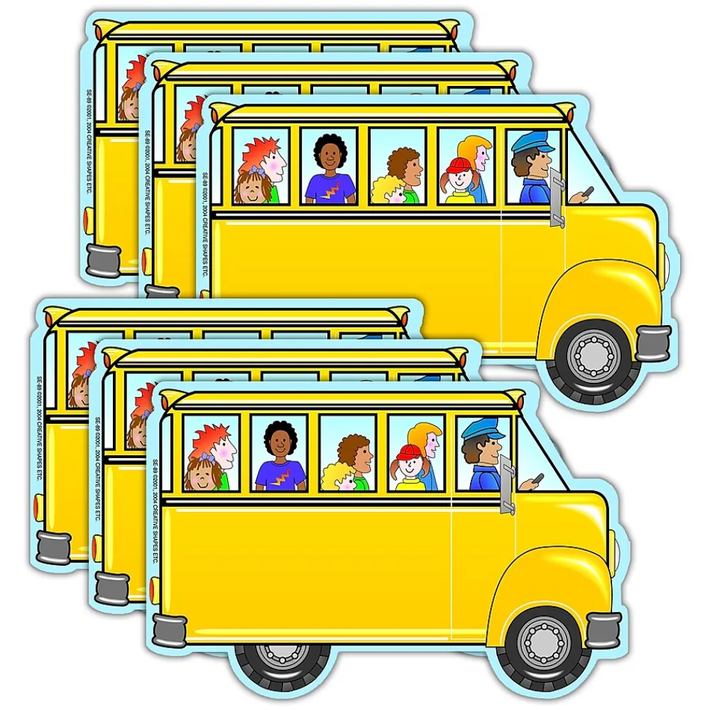 Notepads|Creative Shapes Bus with Kids Memo Pad, Multicolored, 6/Bundle (SE-89-6)