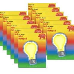 Notepads|Creative Shapes Memo Pad, 35 Sheets/Pad, Pack of 12 (SE-791-12)