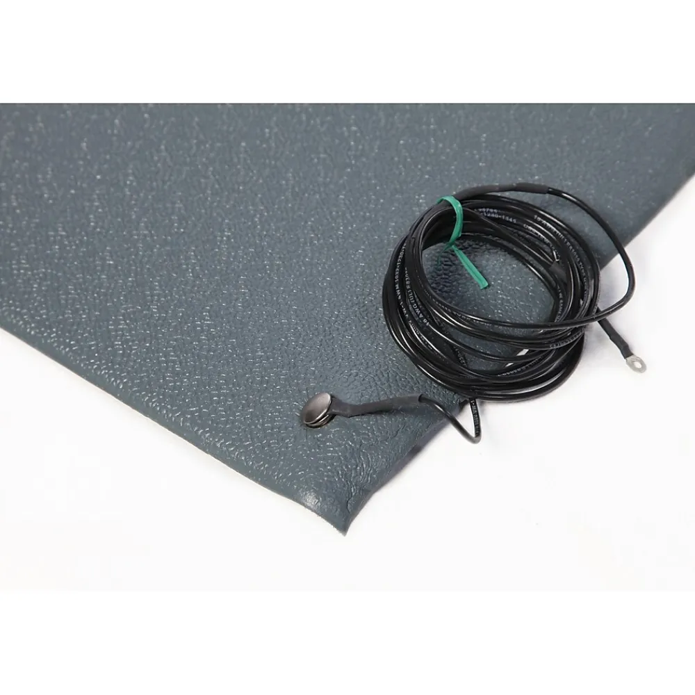 Crown Mats Crown Comfort-King Anti-Static Floor Mat, 24" x 60" Steel Gray (CWNZC0025GY)