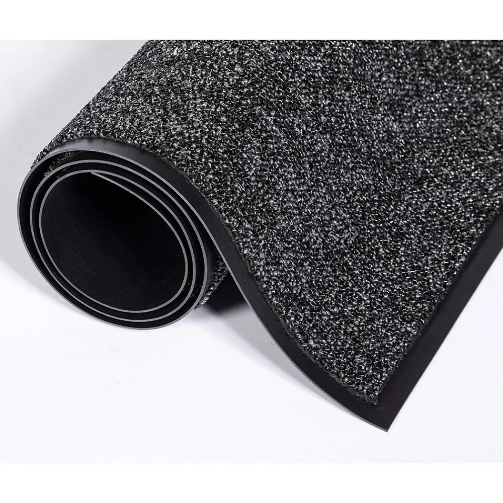 Crown Mats #155 Fore-Runner Commercial Scraper Entrance Floor Mat, 4' x 6', Gray/Silver (CWNFN0046GY)