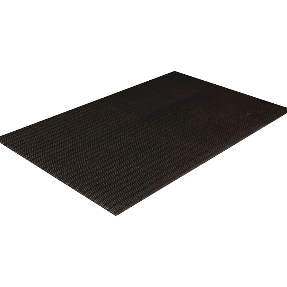 Crown Mats Tuff-Spun Foot-Lover Anti-Fatigue Mat, 24" x 36", Black (FL 2436BK)