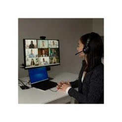 Outlet Cyber Acoustics Noise Canceling Stereo On Ear Computer Headset, Black (HS-2000)