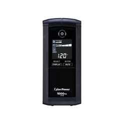 CyberPower Intelligent 1000VA UPS Battery Backup and Surge Protector, 9-Outlets, Black (CP1000AVRLCD)