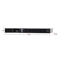 CyberPower Smart App LCD 500VA UPS, 6-Outlets, Black (OR500LCDRM1U)
