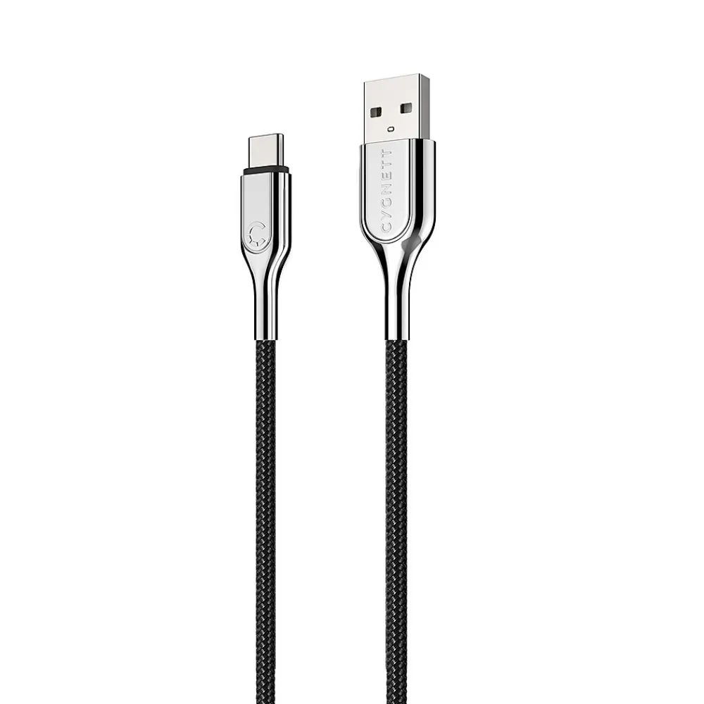 Armored 2.0 USB-C to USB-A Charge and Sync Cable, 6', Black (CY2682PCUSA)<Cygnett Online
