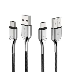Armored 2.0 USB-C to USB-A Charge and Sync Cable, 6', Black (CY2682PCUSA)<Cygnett Online