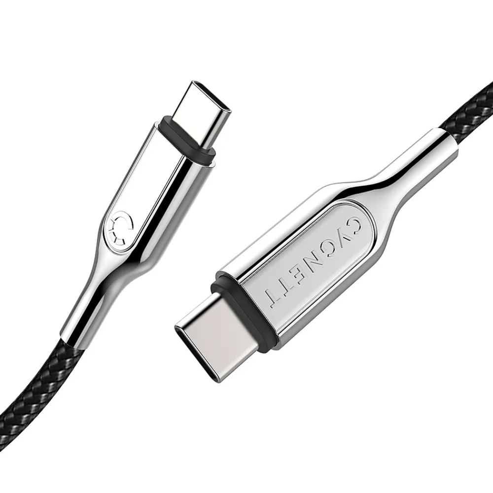 Armored 2.0 USB-C to USB-C Charge and Sync Cable, 6', Black (CY2678PCTYC)<Cygnett Sale