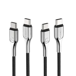 Armored 2.0 USB-C to USB-C Charge and Sync Cable, 3', Black (CY2677PCTYC)<Cygnett Hot