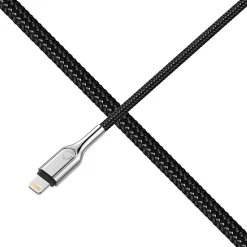 Armored Lightning to USB Charge and Sync Cable, 9', Black (CY2671PCCAL)<Cygnett Clearance
