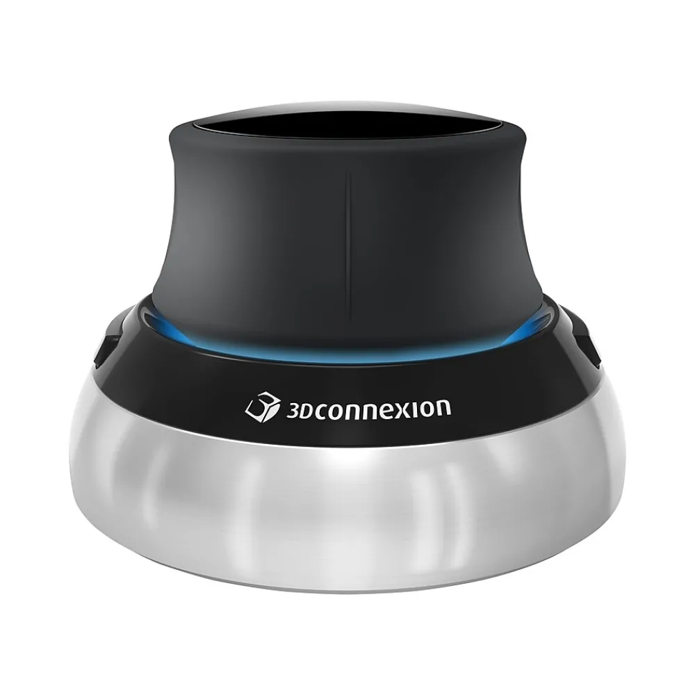 Clearance 3Dconnexion SpaceMouse Wired Ambidextrous USB Mouse, Black/Silver (3DX-700059)