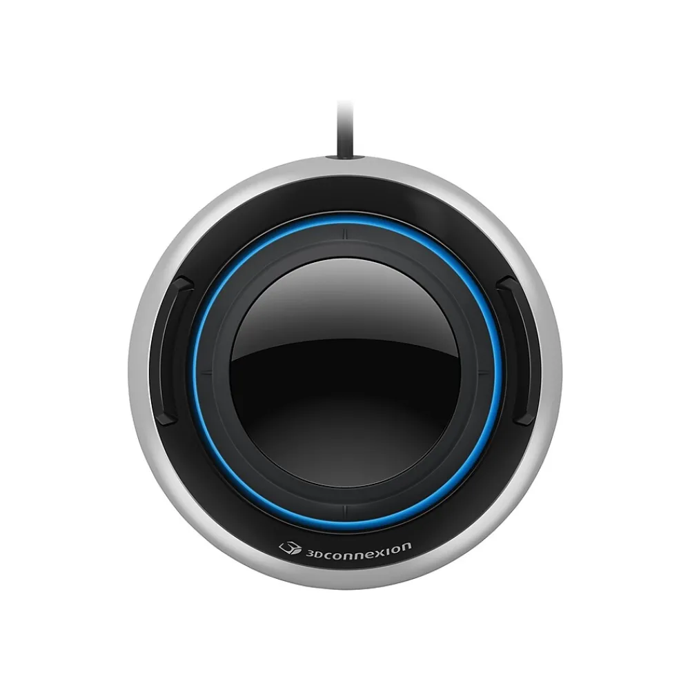 Clearance 3Dconnexion SpaceMouse Wired Ambidextrous USB Mouse, Black/Silver (3DX-700059)