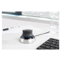 Clearance 3Dconnexion SpaceMouse Wired Ambidextrous USB Mouse, Black/Silver (3DX-700059)