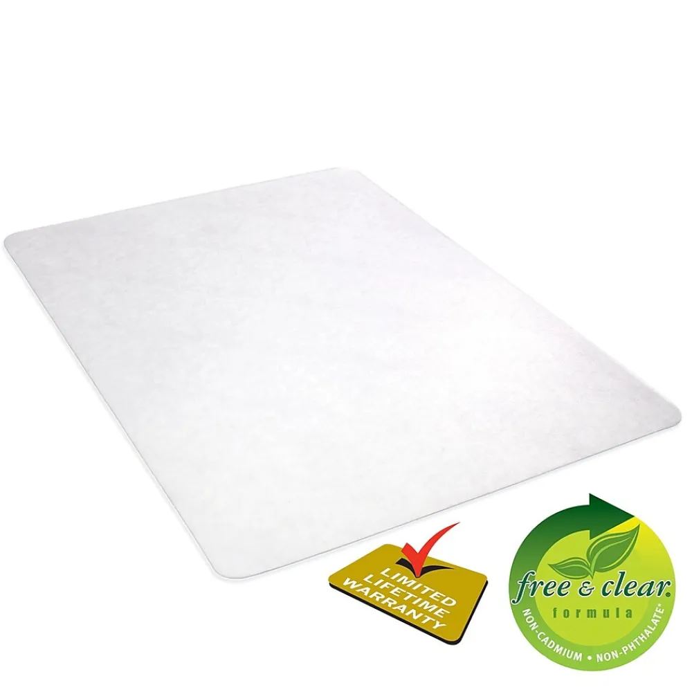 Chair Mats*Deflect-O Hard Floor Chair Mat, 48" x 60", Clear (CM24442FBLKSS)