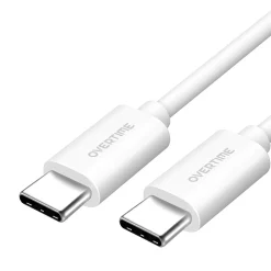 Overtime USB-C/USB Wall & Car Chargers with Two Apple MFi Certified Cables for iPhone/iPad, White (CE14548A)<Delton Discount