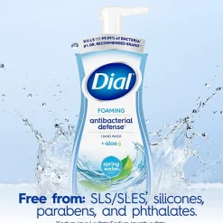 Antibacterial Foaming Hand Soap, Spring Water Scent, 8/Carton (017000347394)<Dial