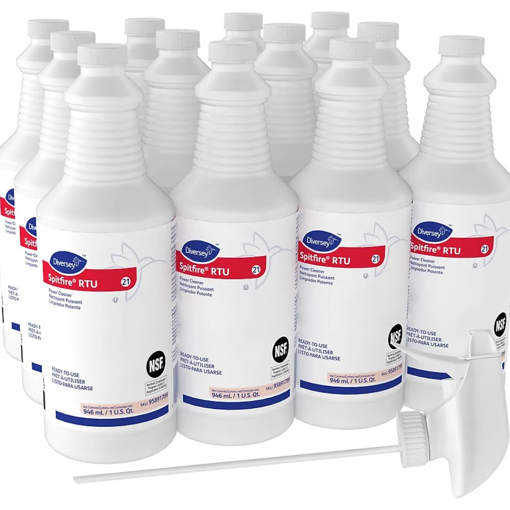 Spitfire Power All-Purpose Cleaner, Fresh Pine Scent, 32 oz., 12/Carton (95891789)<Diversey Outlet