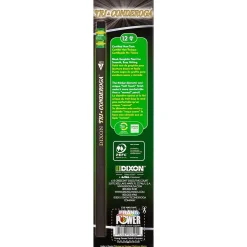 Pencils|Dixon Tri-Conderoga The World's Most Comfortable Pencil Wooden Pencils, No. 2 Medium Lead, Dozen (22500)