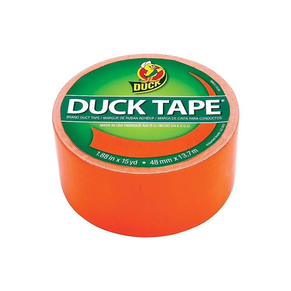 Sale Duck Heavy Duty Duct Tape, 1.88" x 15 Yds., Neon Orange (1265019)
