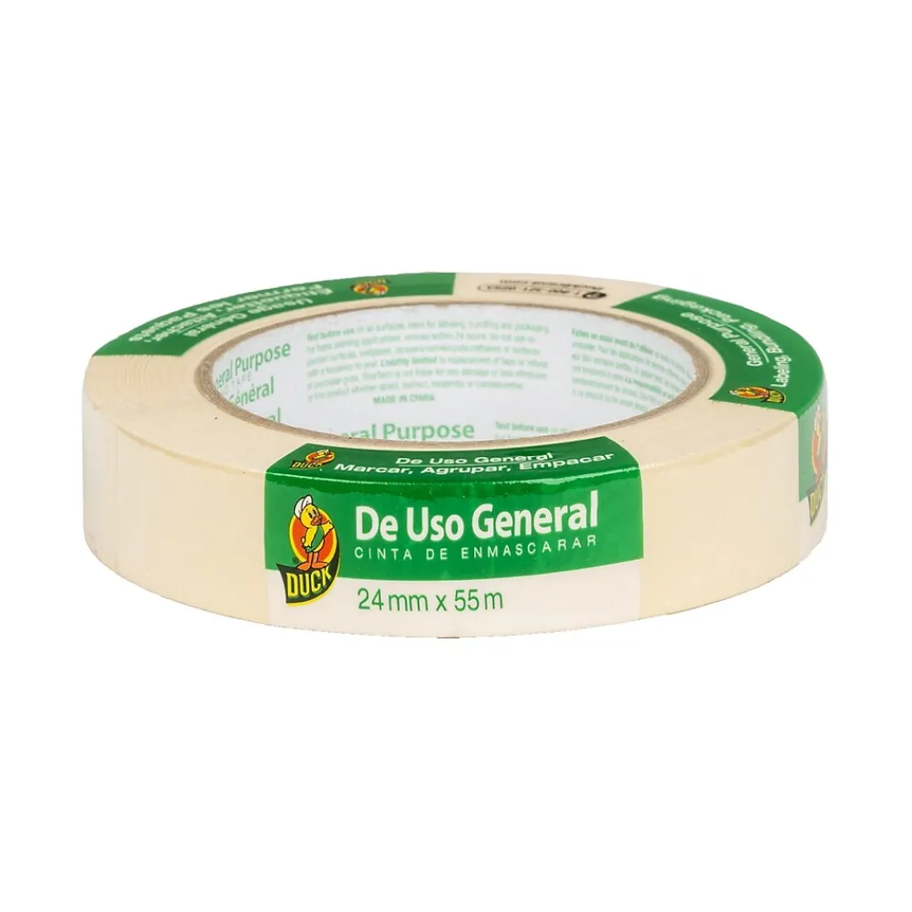 Duck Masking Tape, 0.94" x 60 yds., Beige (394693)