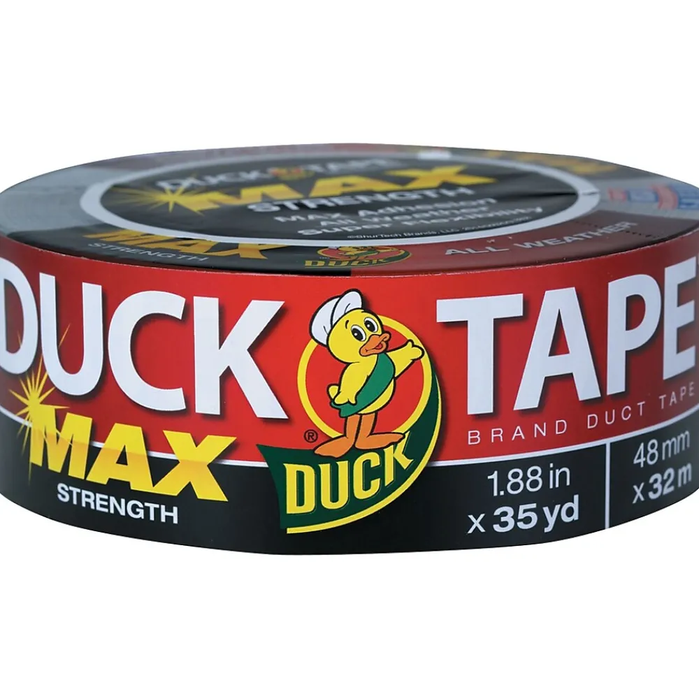 Best Duck Max General Purpose Duct Tape, 1.88" x 35 Yds, Black (240867)