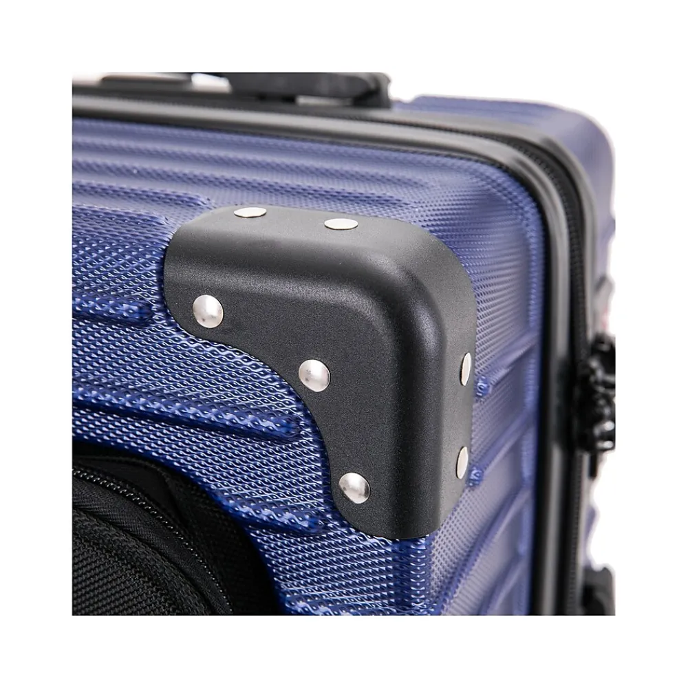 Tour 20" Hardside Carry-On Suitcase, 4-Wheeled Spinner, TSA Checkpoint Friendly, (DKTOU00S-BLU)<DUKAP