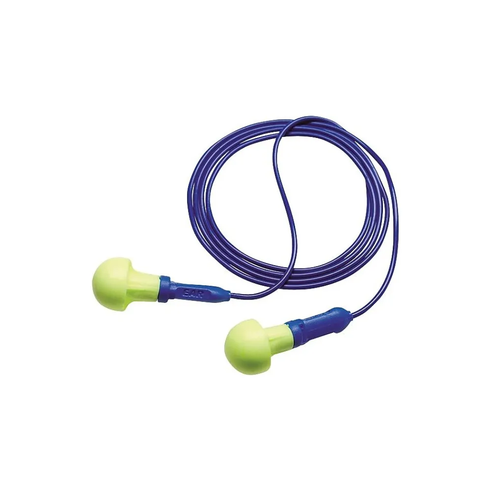 E-A-R ® Push-Ins™ EARform™ Yellow Foam Corded Earplug, 28 dB, 100 Pairs/Box
