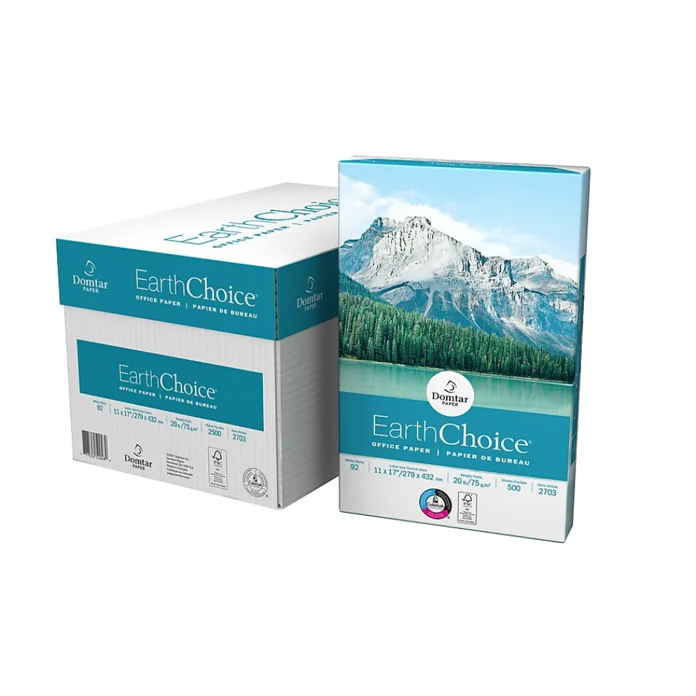 Multipurpose Paper*EarthChoice 11" x 17" Multipurpose Paper, 20 lbs., 92 Brightness, 500 Sheets/Ream, 5 Reams/Carton (2703/40480)