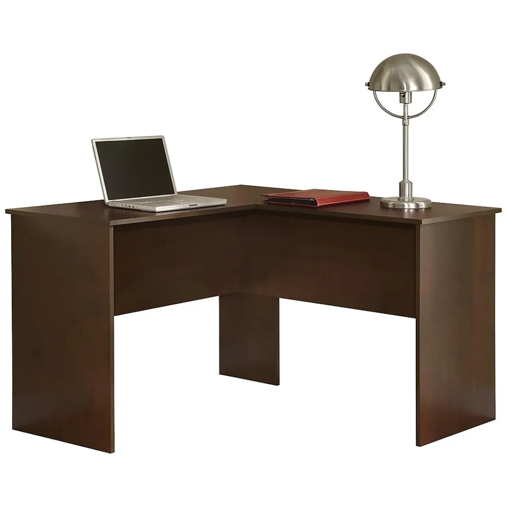 Corner Desks*Easy 2 Go 48" W L-Shaped Computer Desk, Resort Cherry (952543-CC)
