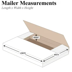 Best Unbranded Easy-Fold Mailers, 12 1/8" x 9 1/8" x 4", White, 50/Bundle (M2BKXL)