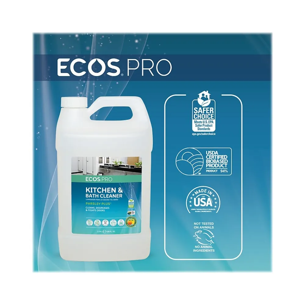 Parsley Plus All-Purpose Kitchen & Bathroom Cleaner, Herbal Scent, 1 Gal. (PL9746/04)<ECOS PRO Discount