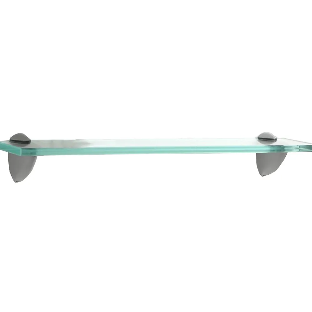 Shelving*Eden Grove Glass Mounted Wall Shelf, 18", Clear (191832)