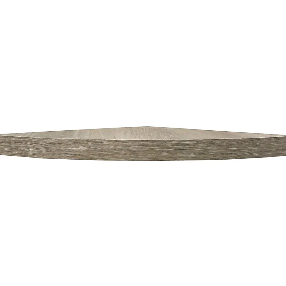 Shelving*Eden Grove MDF Mounted Corner Shelf, 14", Driftwood (9602054E)