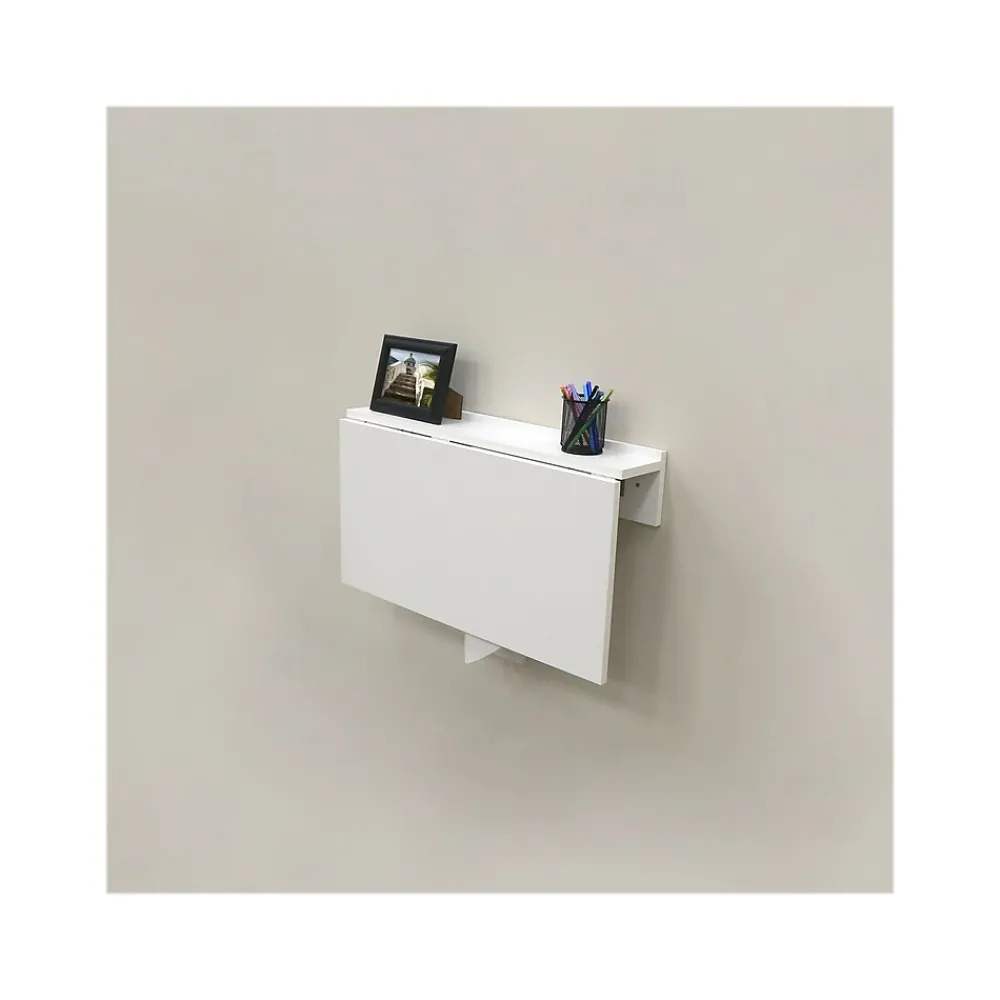Shelving*Eden Grove MDF Mounted Desk Shelf, 30", White (9502010)