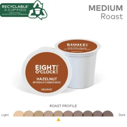 Eight O'Clock Hazelnut Coffee Keurig® K-Cup® Pods, Medium Roast, 24/Box (6406)