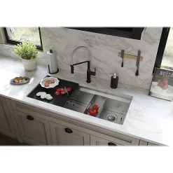 Elkay Circuit Chef Single-Bowl Undermount Sink Kit, 20.5