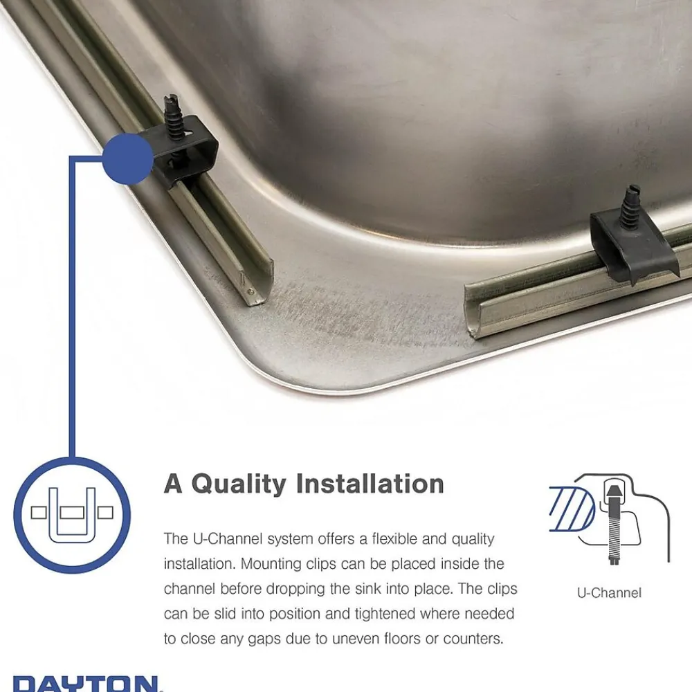 Elkay Dayton Stainless Steel 33" x 19" x 6-7/16", Equal Double Bowl Top Mount Sink (D233193)