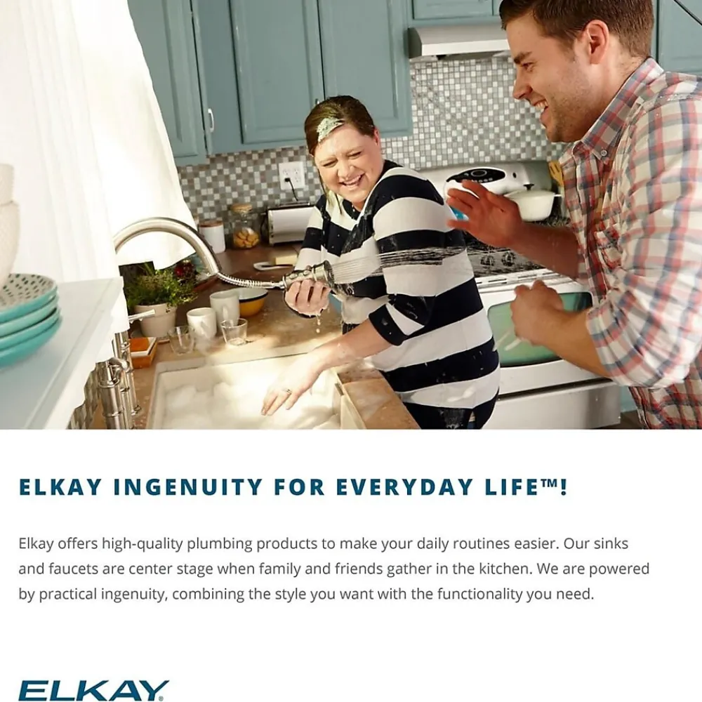 Elkay Lustertone 19-1/2" Drop In Single Basin Stainless Steel Kitchen Sink (LRAD1919653)