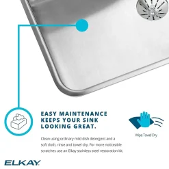 Elkay Lustertone Stainless Steel 30-1/2