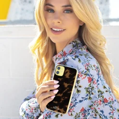 Ellie Los Angeles ELLIE ROSE Phone Case for iPhone 12 Mini, Tortoiseshell (12M-0038)