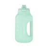 ello Hydra Time Markers Plastic Water Bottle with Straw, 64 oz., Yucca (299-0826-025-2)