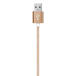 Charge and Sync USB-A to USB-C Cable, 3 ft., Gold, (EUSBCGL)<Ematic Hot