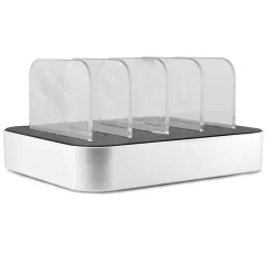 Charging Dock with 4 USB-A Ports, 2.4-Amp, Black, (EMC40USB)<Ematic Outlet