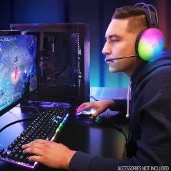 Best Enhance Voltaic 2 Wired Gaming Keyboard, Clear with Multicolor LEDs (ENVOKN2100CLWS)