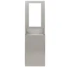 ® Flex High Capacity Trash Receptacle for 15” Wall Cavity by GP PRO, Stainless, 9.03"W x 21.75"D x 60.25”H (59791)<enmotion