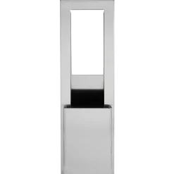 ® Flex Trash Receptacle for 10.75" Wall Cavity by GP PRO, Stainless, 9.03"W x 21.75"D x 60.25"H (59753)<enmotion Discount